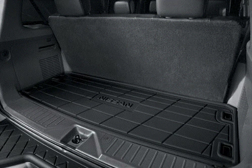 For Nissan Armada Rear All Weather Tray Cargo Area Protector Floor Mat Black Foto 2 de 3