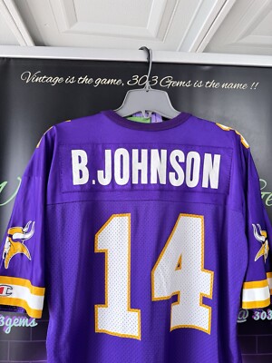 NFL 50th Vikings ユニフォーム フットボールシャツ A-3501 Men's Minnesota Vikings Randy Moss Nike White Alternate