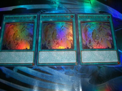 3x Rainbow Bridge of the Heart 1st Edition Ultra Rare SDCB-EN045 Yu-Gi-Oh!