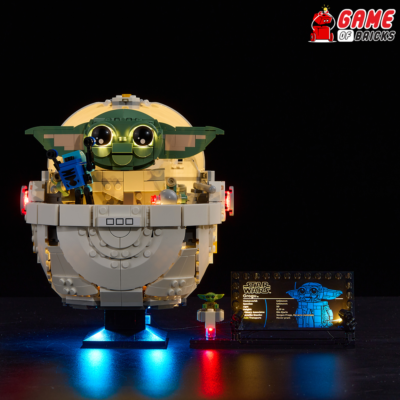 LED Light Kit for Grogu with Hover Pram - Compatible with LEGO