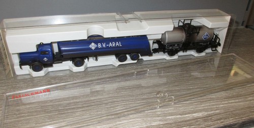 Fleischmann H0 845426, ARAL, DB Kesselwagen Set, Wiking Lkw, Top , unbespielt | Zustand: Gebraucht