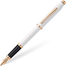 Cross Century II White Pearl and Rose 23kt Gold Fountain Pen 180 Mothers Day