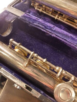 Yamaha Flute YFL-43 Solid Silver with Hard Case | eBay