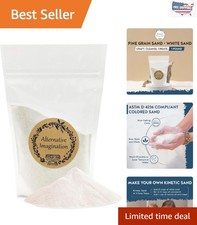 Non-Toxic White Sand for Spiritual Practices DIY Crafts - 16 oz Granules