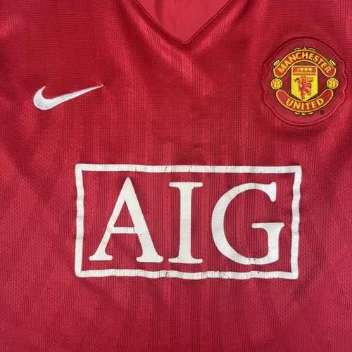 Rare Original Manchester United 2007/2008/2009 Home Football Shirt Mens XL