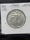 AU 1942 (P) Walking Liberty Half Dollar AU 90% Silver.