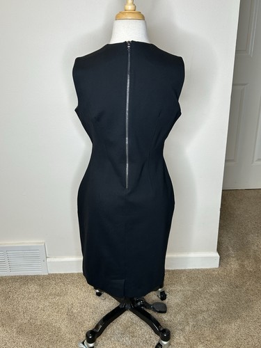 Spanx Slimming Ponte Knit Dress Black Size M Midi Length - Picture 4 of 10