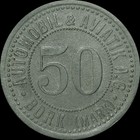 NOTGELD: 50 Pfennig. AUTOMOBIL & AVIATIK AG BORK (MARK) / BRANDENBURG, BORKHEIDE