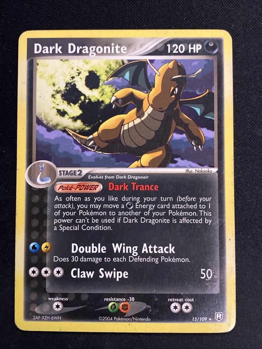Dark Dragonite 15/109 Non-Holo Card Team Rocket Returns Pokémon