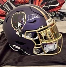 Derrick Henry Signed F/S Color Rush Ravens Speedflex Helmet Beckett COA