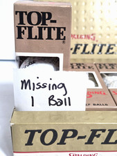 Vintage NEW IN BOX 1979 Spalding Top Flite Professional Golf Balls 11 Pack