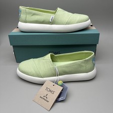 NEW Toms Alpargata Mallow Pistachio Heritage Ortholite Slip On Shoes US W Size 7