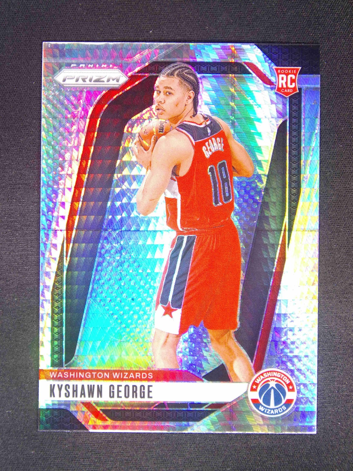 2024-25 Panini Prizm Kyshawn George #257 RC Rookie Hyper