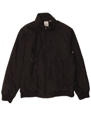 Adidas Herren Graphic Bomberjacke UK 38 Medium Schwarz Polyamid CU02