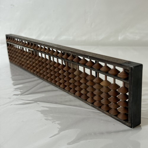 Vintage Wooden Japanese Soroban Abacus Wood Calculator -S1