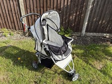 Foldable Baby Pram Stroller White