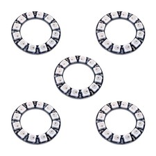 5PCS 12 X WS2812B RGB LED Rings 12 Bits 5050 Lamp Light with Integrated Drive...