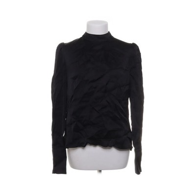 By Malina, Bluse, Größe: S, Schwarz, Viskose, Einfarbig, Satin, Damen #m7q