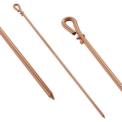 MOKIKUBA Portable Ground Rod - 3ft Copper Electrical Grounding Pin with Groun...