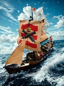 RARE 1992 LEGO System #6271 Imperial Flagship - Complete With Box & Manual