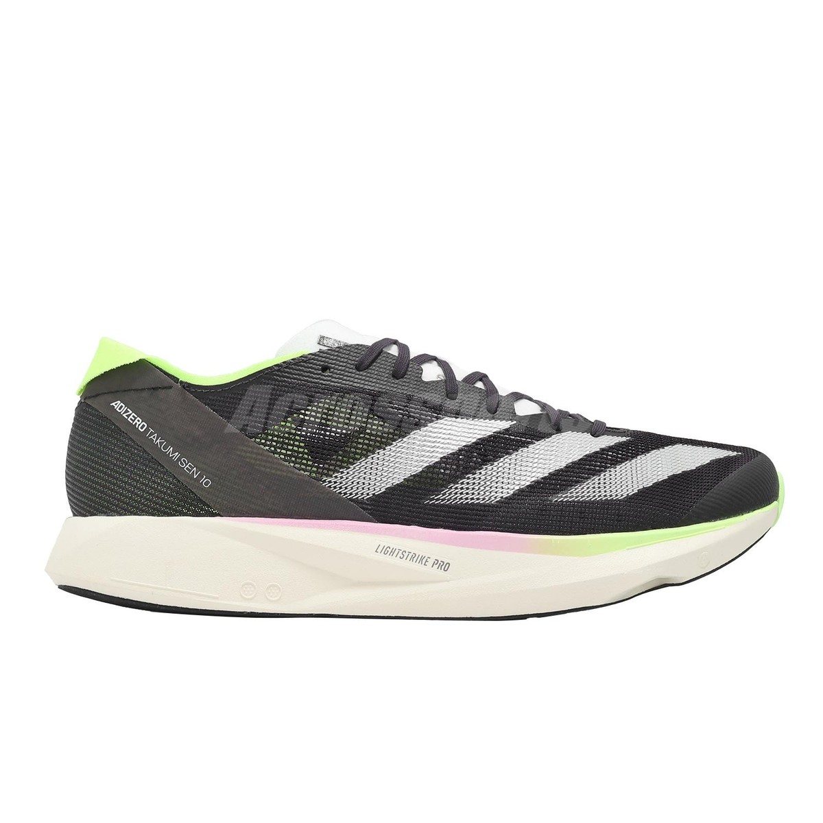 adidas Adizero Takumi Sen 10 Black Green Pink Men Road Racing