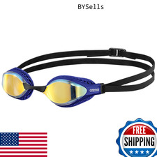 ARENA Air-Speed Racing Swim Goggles Anti-Fog Mirror Lens Yellow/Copper