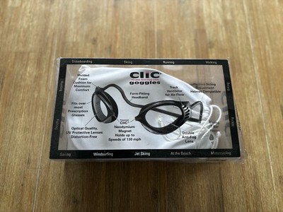 Clic Goggles Brille Gelb Sport Radfahren Magnet  Anti Fog Small 
