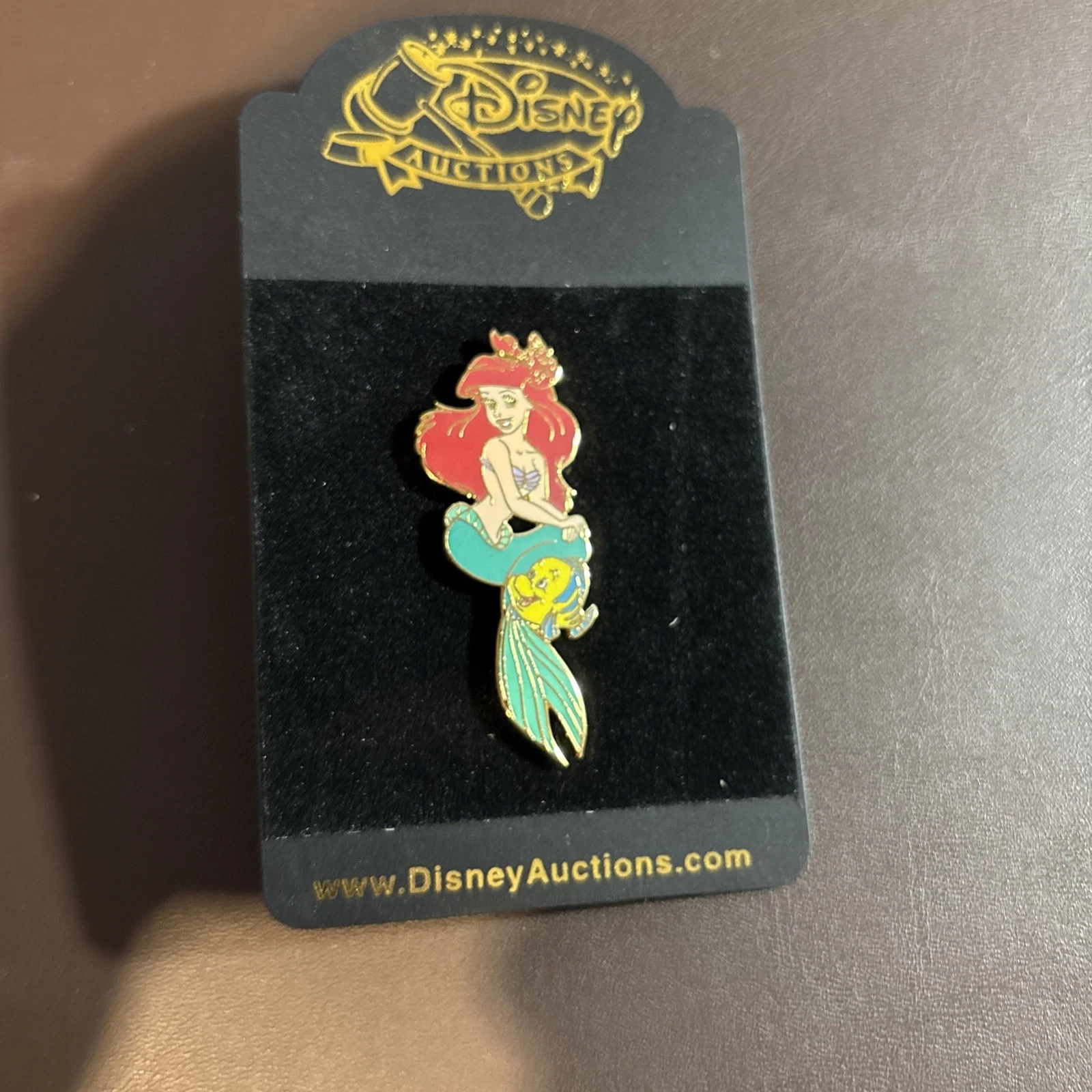 Disney Auctions Pin Ariel Little Mermaid LE500 LE 500 New On Card MINT v36