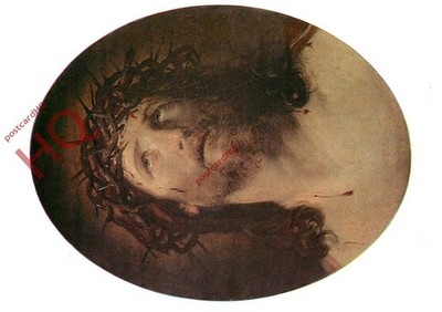 Ansichtskarte>>Guido Reni (nach), Haupt Christi mit Dornen gekrönt