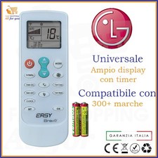 Telecomando universale condizionatore per LG clima climatizzatore bravo con pile