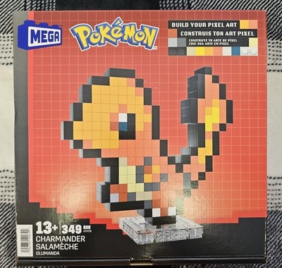 Mattel Mega HTH76 Pokémon CHARMANDER Pixel Art- 349 Pieces