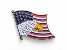Pins biker : drapeau Usa avec