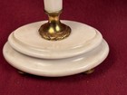 Louis XVI White Marble & Gilt Bronze Pr. CANDLEHOLDERS 19th C FInely Chiseled !! — photo 7