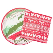 National Lampoon's Christmas Vacation 32 Count Paper Napkin and Plate Party Pack