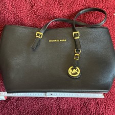 Michael Kors Jet Set Travel Tasche Bag Handtasche Leder Schwarz, neu unbenutzt 