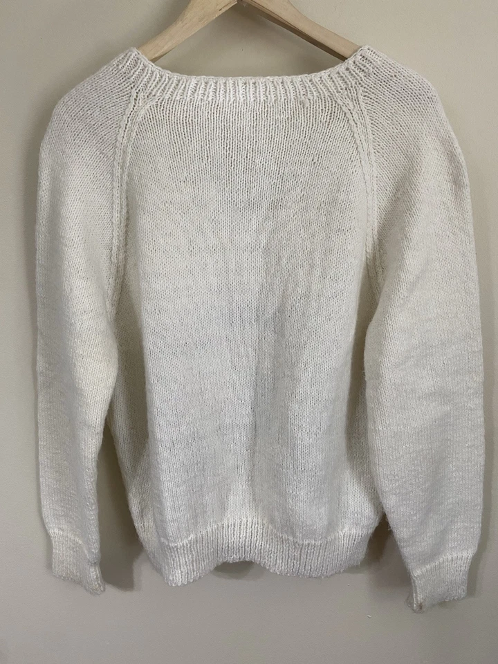 Único Suéter Vintage Tejido a Mano Locomotora de Vapor Tren Cuello en V Unisex M Foto 4 de 4