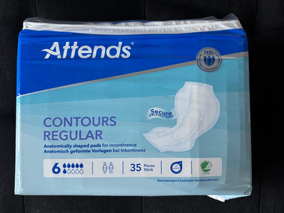 ATTENDS Contours Regular 6 - Inkontinenzvorlagen - 4x35 Stück NEU