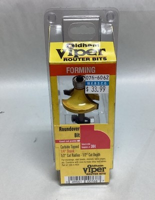 Oldham Viper Router Bit FORMING -Roundover Bit 1/4 Shank-#304 Free S&H
