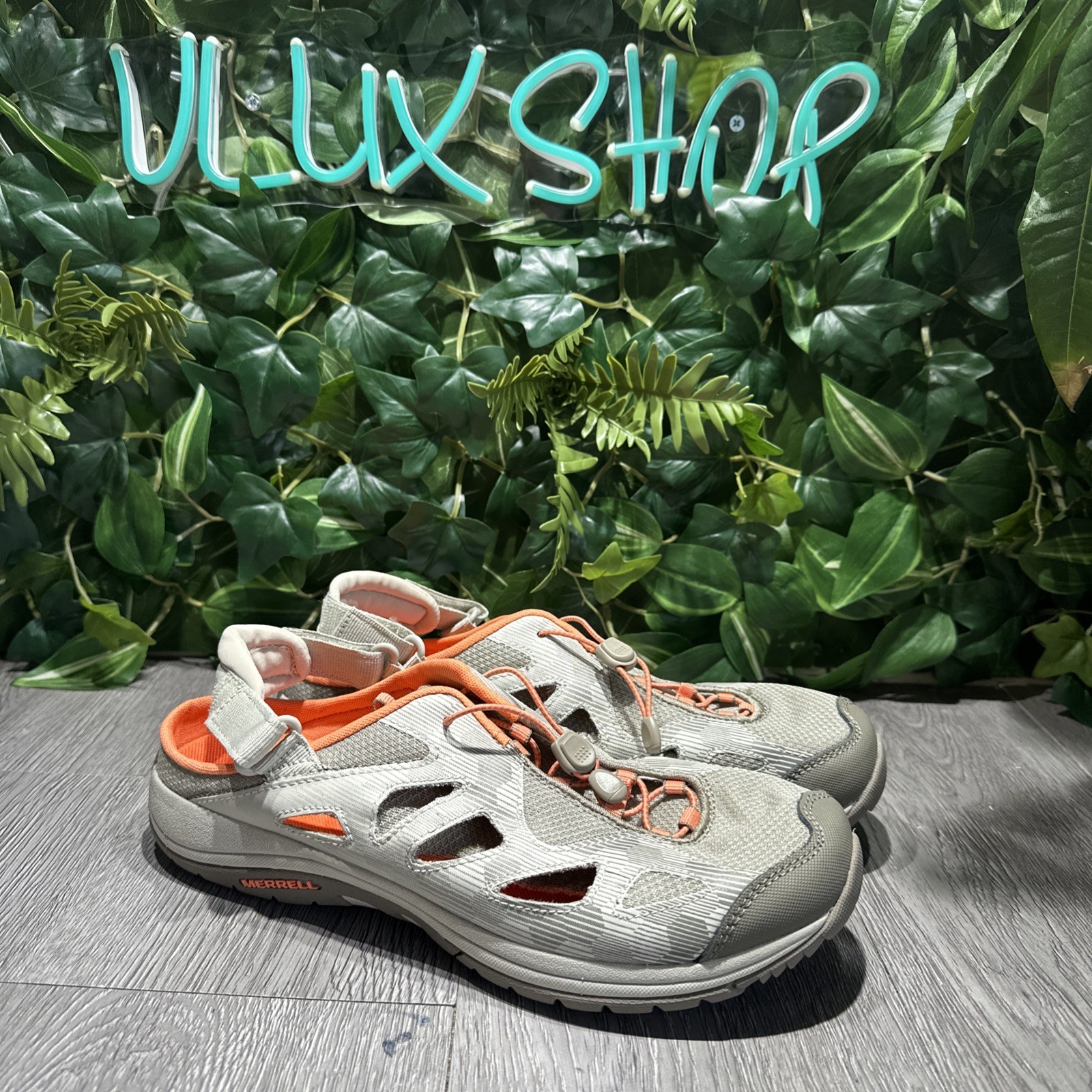 Merrell Sandali Donna Taglia 10 Bordo Zeolite Alluminio Corallo Escursionismo