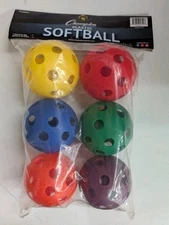 6 Bucketgolf Balls Bucket Golf Extra Champion Plastic Golf Balls For Yard Game