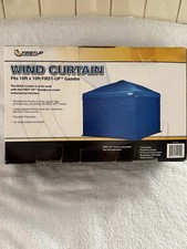First Up Wind Curtain 10x10 Gazebo Sidewall Kit Durable Polyester New In Box