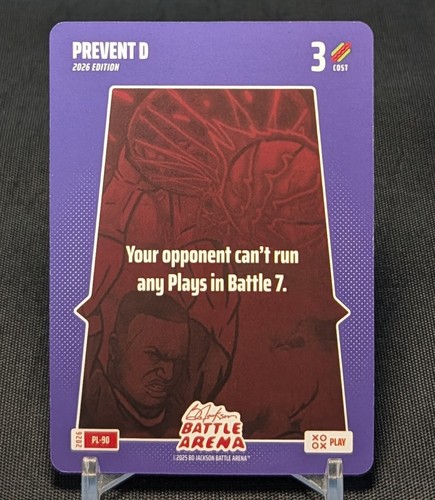 Prevent D 2026 Bo Jackson Battle Arena PLAY CARD #PL-90