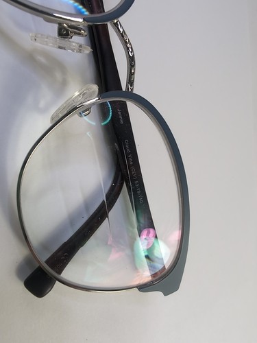 VERA BRADLEY JENNIE CLOUD VINE CLV 53/18/140 BLUE SILVER TORTOISE, Frames only - Picture 21 of 21
