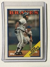 1988 Topps Ken Griffey Atlanta Braves #443 Baseball Card