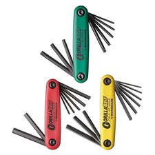 Bondhus Gorilla Grip Fold Up Wrench Set Hex Torx Star Metric SAE USA Made 12533