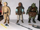Vintage Lot Of 3 Star Wars loose Figures Luke Skywalker, Weequay, And Ga Guard