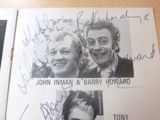 John Inman Barry Howard Ronnie Corbett Clodagh Rodgers SIGNED Panto Program 1972