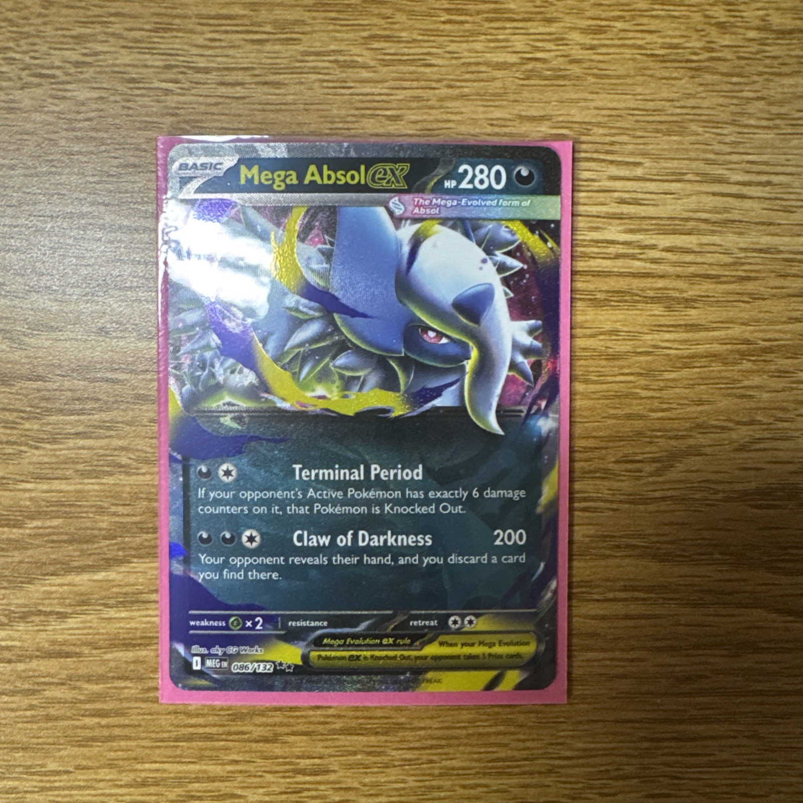 Mega Absol ex 086/132 Me01: Mega Evolution Holo