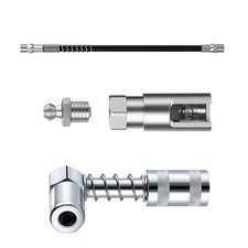 Heavy-duty Grease Gun Coupler with 1/8 Inch NPT Threads 90 Degree Grease Coupler