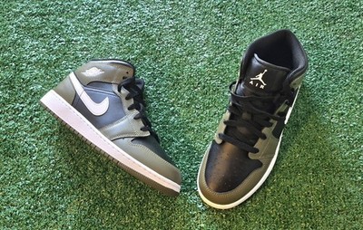 ''Nike Air Jordan 1 Mid 'Light Olive' sneakers: exclusive and limited edition